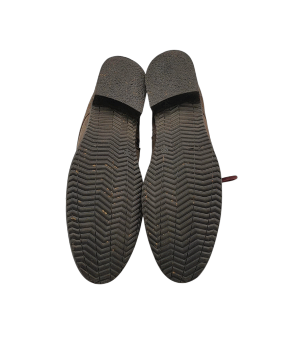 Ghete dama Sailor 38, piele intoarsa, maro , imblanite - imagine 4