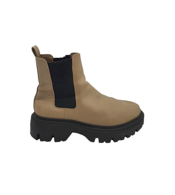 Botine dama Primark 39, imitatie de piele, bej - imagine 1