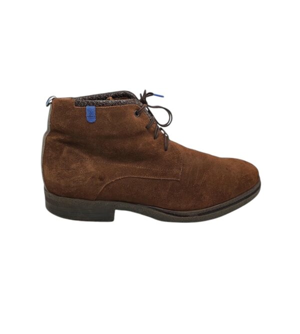 Ghete barbati Floris van Bommel 45, piele intoarsa, maro - imagine 1