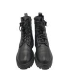 Ghete dama Mng 37, piele, imitatie de piele, negru - imagine 3