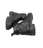 Ghete dama Mng 37, piele, imitatie de piele, negru - imagine 4