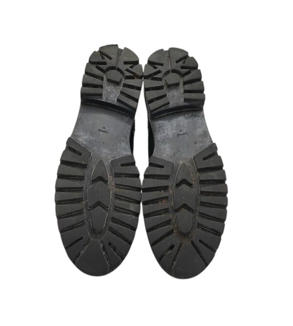 Ghete dama Mng 37, piele, imitatie de piele, negru - imagine 5