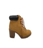 Ghete dama 36, imitatie de piele, maro