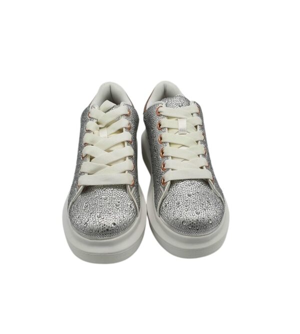 Adidasi dama Nine West 37, material textil, gri - imagine 3