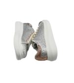 Adidasi dama Nine West 37, material textil, gri - imagine 4