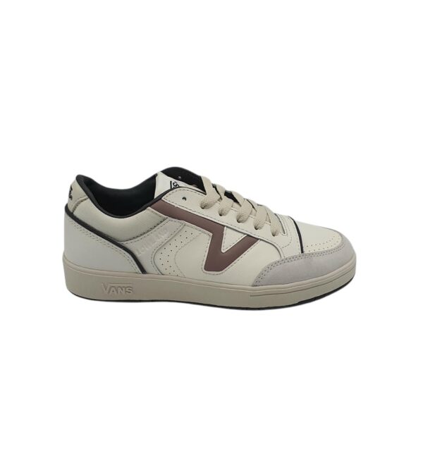 Adidasi barbati Vans 41, piele, imitatie de piele, alb - imagine 1