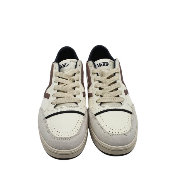 Adidasi barbati Vans 41, piele, imitatie de piele, alb - imagine 3