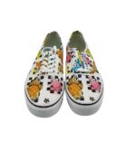 Tenisi dama Vans 44, material textil, alb multicolor - imagine 3