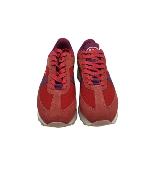 Adidasi dama Fila 39, material textil, piele intoarsa, rosu - imagine 3
