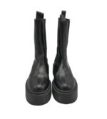 Ghete dama Edited 38 , piele, material textil, negru - imagine 3