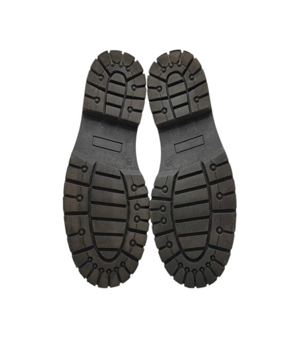 Ghete dama Edited 38 , piele, material textil, negru - imagine 5