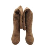Cizme dama 36 , material textil, maro - imagine 4