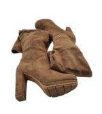 Cizme dama 36 , material textil, maro - imagine 2