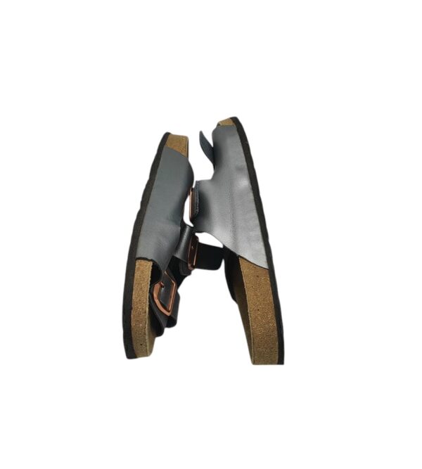 Saboti dama Blue Motion 40, imitatie de piele, gri - imagine 4