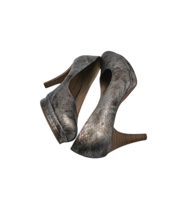 Pantofi dama Tamaris 39, piele, gri - imagine 4