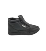 Ghete barbati 41, material textil, imitatie de piele, negru