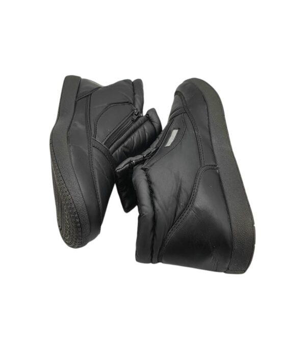 Ghete barbati 41, material textil, imitatie de piele, negru - imagine 4