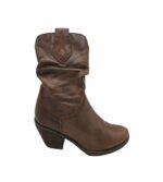 Cizme dama Yessica 37, piele, maro