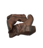 Cizme dama Yessica 37, piele, maro - imagine 4