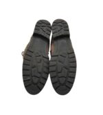 Ghete dama 41, imitatie de piele, material textil, maro, imblanite - imagine 5