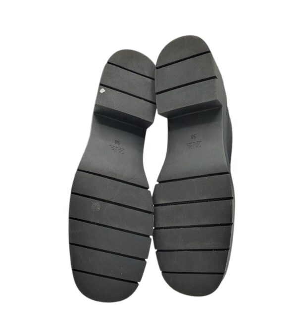 Cizme dama Zara 38, imitatie de piele, negru - imagine 5