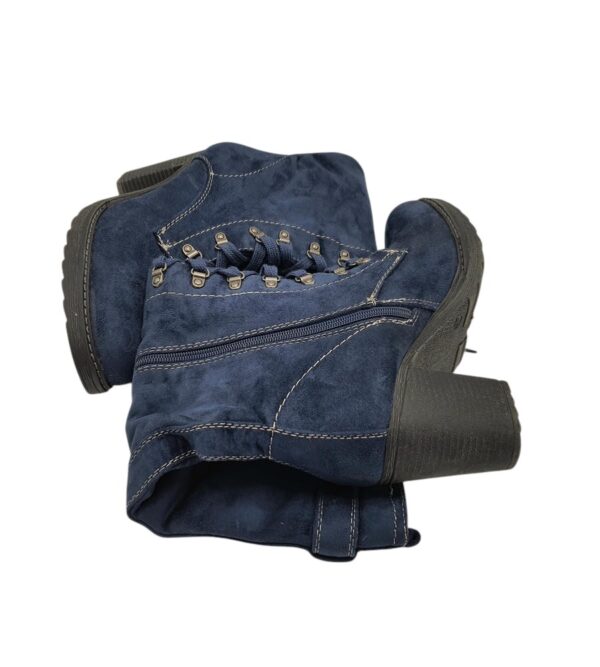 Cizme dama Graceland 40, material textil, albastru - imagine 4