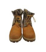 Ghete barbati Timberland 44, piele, material textil, maro - imagine 3