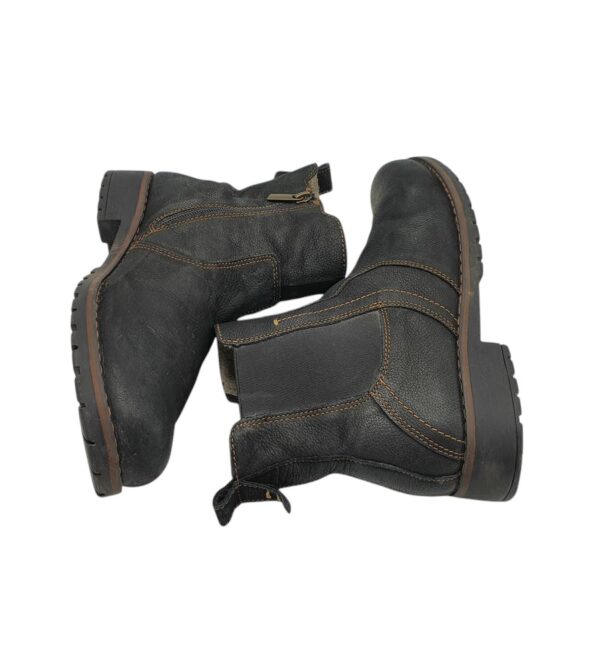 Botine dama 39, piele, negru - imagine 4
