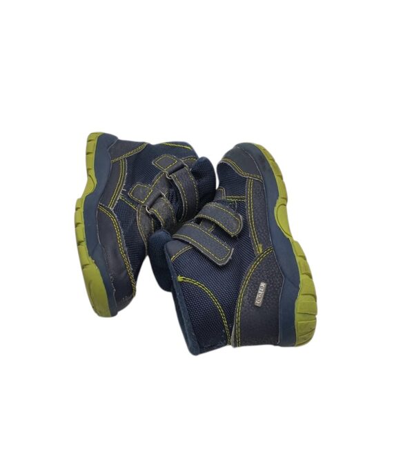 Ghete copii 27, imitatie de piele, material textil, albastru - imagine 4