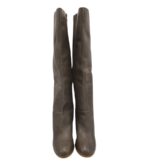 Cizme dama Faith 40, piele, piele intoarsa, gri - imagine 3