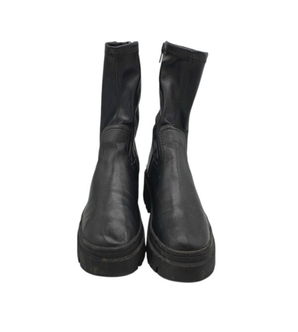 Cizme dama M&S 39, imitatie de piele, negru - imagine 3