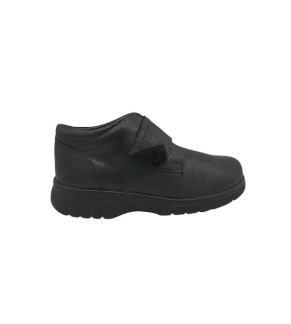 Ghete barbati 42, piele, negru, imblanite - imagine 1