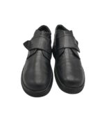 Ghete barbati 42, piele, negru, imblanite - imagine 3
