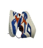 Adidasi barbati Reebok cl Legacy 42, material textil, piele intoarsa, alb albastru - imagine 4