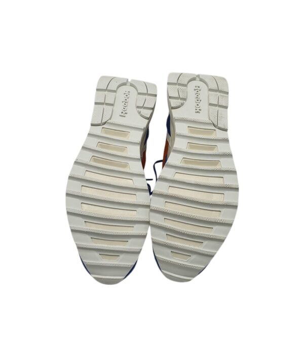 Adidasi barbati Reebok cl Legacy 42, material textil, piele intoarsa, alb albastru - imagine 5