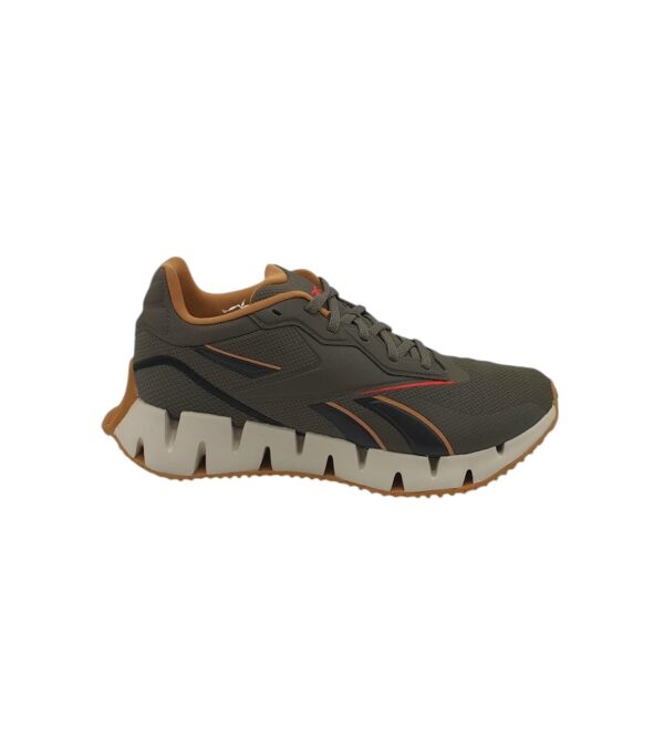 Adidasi barbati Reebok Zig 42, material textil, imitatie de piele, gri - imagine 1