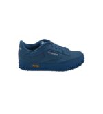 Adidasi dama Reebok Club C, piele, imitatie de piele, albastru