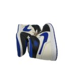 Adidasi unisex Nike Jordan 1 High , piele, imitatie de piele, albastru alb - imagine 4
