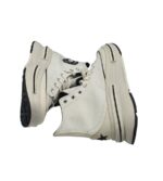Tenisi dama Converse 41, material textil, alb crem - imagine 4