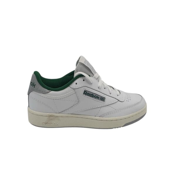Adidasi barbati Reebok Club C , piele, imitatie de piele, alb gri - imagine 1