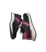 Adidasi dama Polo, material textil, imitatie de piele, negru - imagine 4
