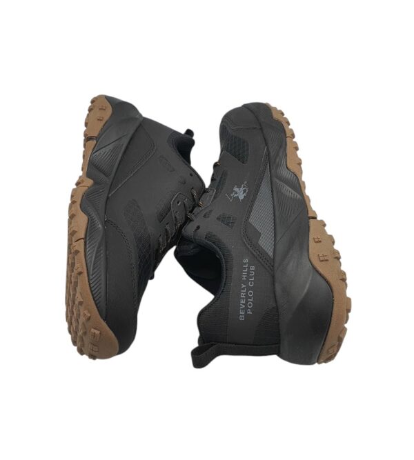 Adidasi barbati Polo 40, imitatie de piele, negru - imagine 4