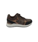 Adidasi dama Polo 41, imitatie de piele, material textil, maro