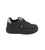 Adidasi dama Polo 41, imitatie de piele, negru