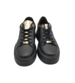 Adidasi dama Polo 41, imitatie de piele, negru - imagine 3
