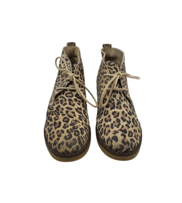Botine dama Bullboxer 39, piele intoarsa, maro negru - imagine 3