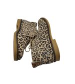 Botine dama Bullboxer 39, piele intoarsa, maro negru - imagine 4
