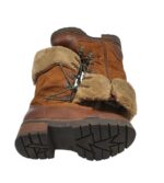 Cizme dama Landrover 36, imitatie de piele, maro, imblanite - imagine 4