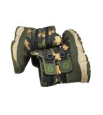 Cizme copii 37, material textil, verde, imblanite - imagine 4