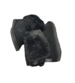 Cizme dama Next 37, piele intoarsa, negru, imblanite - imagine 4